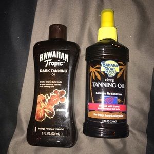 Tanning oil